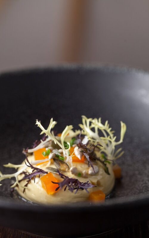 Cuina oberta - Ganach de foie-gras con pipas y calabaza