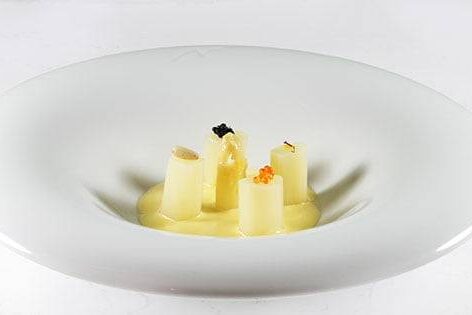 restaurante elegante en Valencia - esparragos