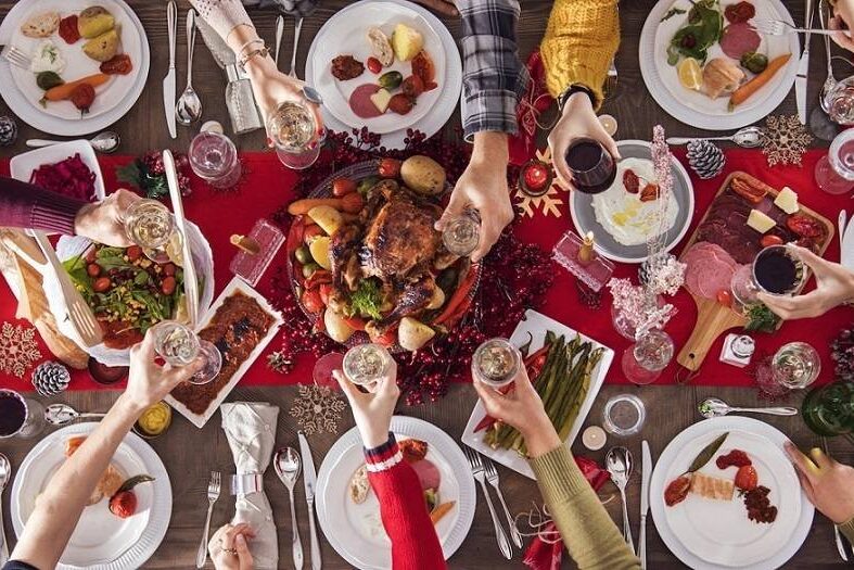 comida gourmet para navidad en Valencia – mesa comida gourmet para navidad en Valencia - mesa